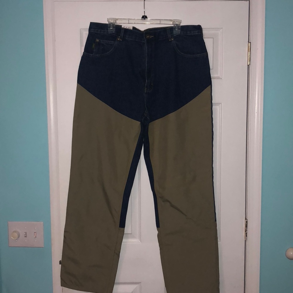 Men’s canvas and denim jeans